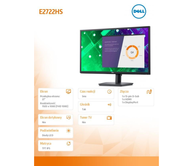 Dell E2722HS - 698377 - zdjęcie 9